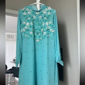 Blue kurta with pants